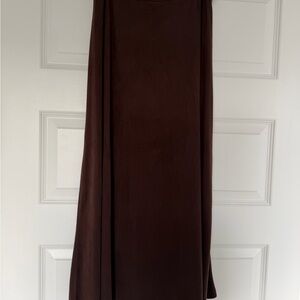 Zara Dark Brown Midi Skirt